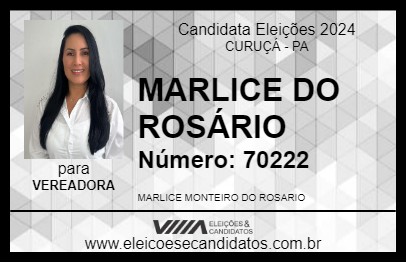 Candidato MARLICE DO ROSÁRIO 2024 - CURUÇÁ - Eleições