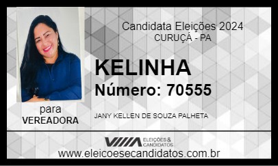 Candidato KELINHA 2024 - CURUÇÁ - Eleições