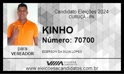 Candidato KINHO 2024 - CURUÇÁ - Eleições