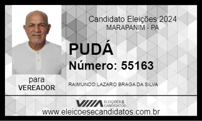 Candidato PUDÁ 2024 - MARAPANIM - Eleições