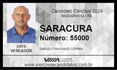 Candidato SARACURA 2024 - MARAPANIM - Eleições