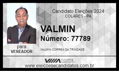 Candidato LALÁ 2024 - COLARES - Eleições