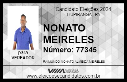 Candidato NONATO MEIRELES 2024 - ITUPIRANGA - Eleições