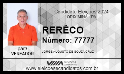 Candidato RERÊCO 2024 - ORIXIMINÁ - Eleições