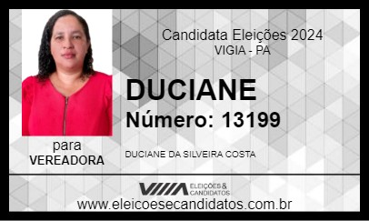 Candidato DUCIANE 2024 - VIGIA - Eleições