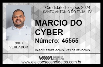 Candidato MARCIO DO CYBER 2024 - SANTO ANTÔNIO DO TAUÁ - Eleições