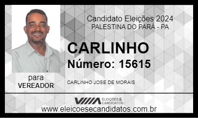 Candidato CARLINHO 2024 - PALESTINA DO PARÁ - Eleições