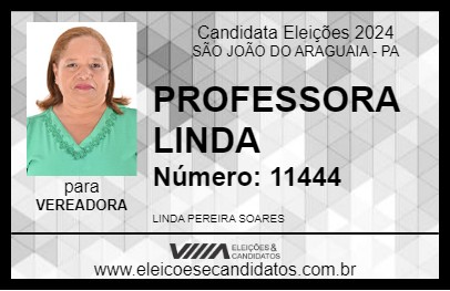 Candidato PROFESSORA LINDA 2024 - SÃO JOÃO DO ARAGUAIA - Eleições