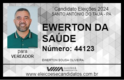 Candidato EWERTON OLIVEIRA 2024 - SANTO ANTÔNIO DO TAUÁ - Eleições