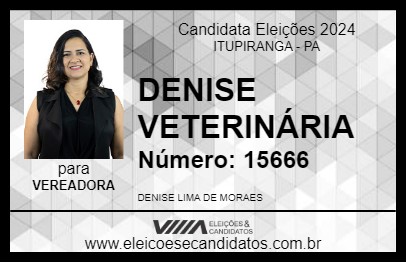 Candidato DENISE VETERINÁRIA 2024 - ITUPIRANGA - Eleições