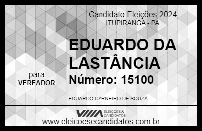 Candidato EDUARDO DA LASTÂNCIA 2024 - ITUPIRANGA - Eleições