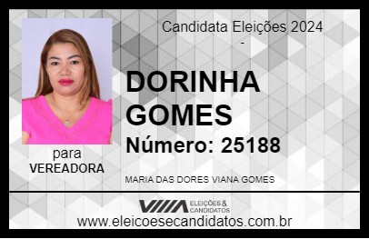 Candidato DORINHA GOMES 2024 - ORIXIMINÁ - Eleições