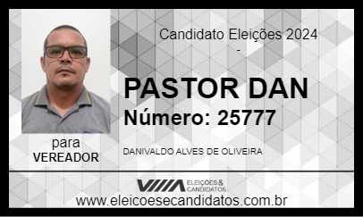 Candidato PASTOR DAN 2024 - ORIXIMINÁ - Eleições