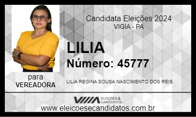 Candidato LILIA 2024 - VIGIA - Eleições