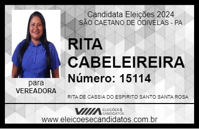 Candidato RITA CABELEIREIRA 2024 - SÃO CAETANO DE ODIVELAS - Eleições