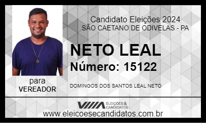 Candidato NETO LEAL 2024 - SÃO CAETANO DE ODIVELAS - Eleições