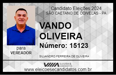 Candidato VANDO OLIVEIRA 2024 - SÃO CAETANO DE ODIVELAS - Eleições