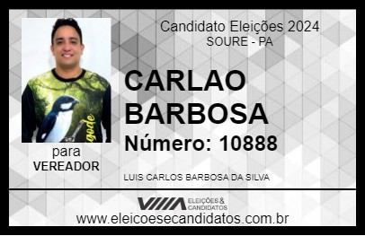 Candidato CARLAO BARBOSA 2024 - SOURE - Eleições