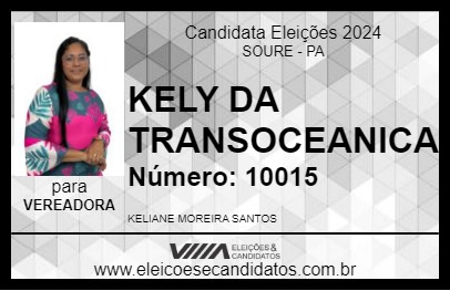 Candidato KELY DA TRANSOCEANICA 2024 - SOURE - Eleições