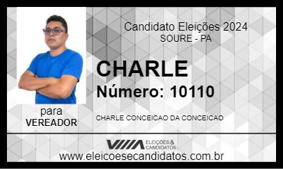 Candidato CHARLE 2024 - SOURE - Eleições