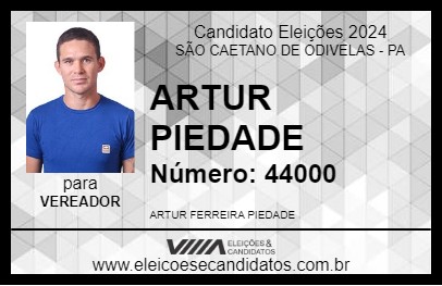 Candidato ARTUR PIEDADE 2024 - SÃO CAETANO DE ODIVELAS - Eleições