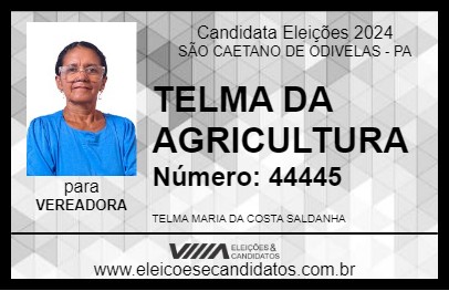 Candidato TELMA DA AGRICULTURA 2024 - SÃO CAETANO DE ODIVELAS - Eleições