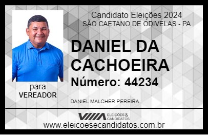 Candidato DANIEL DA CACHOEIRA 2024 - SÃO CAETANO DE ODIVELAS - Eleições