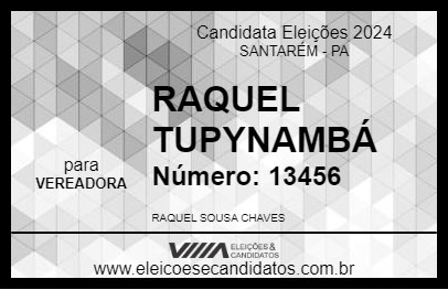 Candidato RAQUEL TUPYNAMBÁ 2024 - SANTARÉM - Eleições