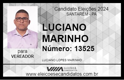 Candidato LUCIANO MARINHO 2024 - SANTARÉM - Eleições