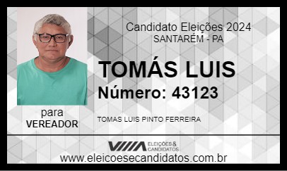 Candidato TOMÁS LUIS 2024 - SANTARÉM - Eleições