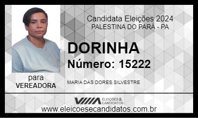 Candidato DORINHA 2024 - PALESTINA DO PARÁ - Eleições