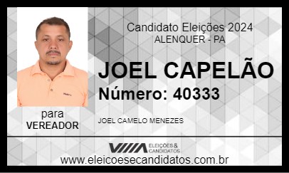 Candidato JOEL CAPELÃO 2024 - ALENQUER - Eleições