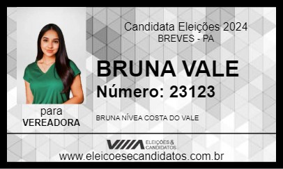 Candidato BRUNA VALE 2024 - BREVES - Eleições