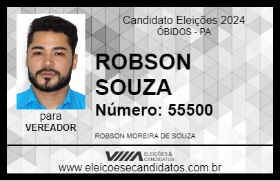 Candidato ROBSON SOUZA 2024 - ÓBIDOS - Eleições