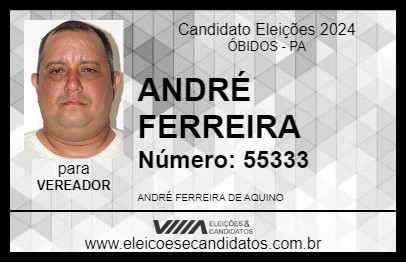 Candidato ANDRÉ FERREIRA 2024 - ÓBIDOS - Eleições