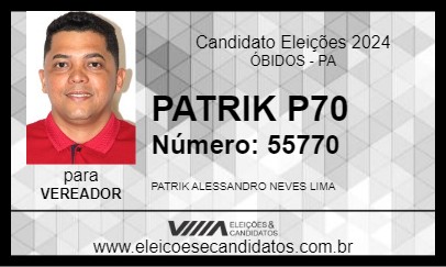 Candidato PATRIK P70 2024 - ÓBIDOS - Eleições