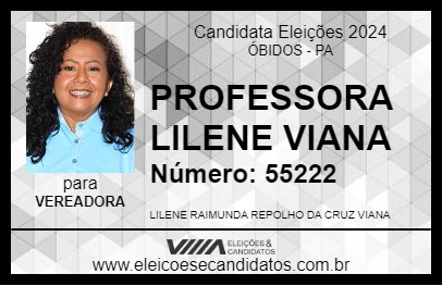 Candidato PROFESSORA LILENE VIANA 2024 - ÓBIDOS - Eleições