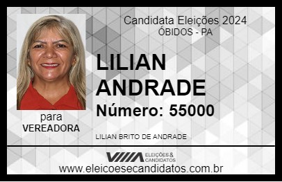 Candidato LILIAN ANDRADE 2024 - ÓBIDOS - Eleições