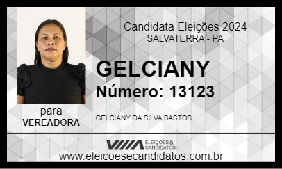 Candidato GELCIANY 2024 - SALVATERRA - Eleições