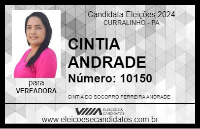 Candidato CINTIA ANDRADE 2024 - CURRALINHO - Eleições