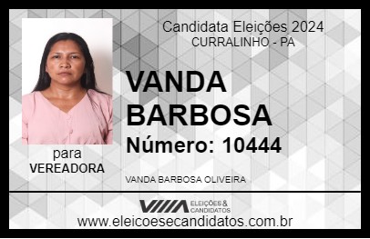 Candidato VANDA BARBOSA 2024 - CURRALINHO - Eleições