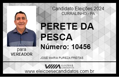 Candidato PERETE DA PESCA 2024 - CURRALINHO - Eleições