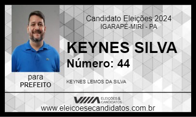 Candidato KEYNES SILVA 2024 - IGARAPÉ-MIRI - Eleições