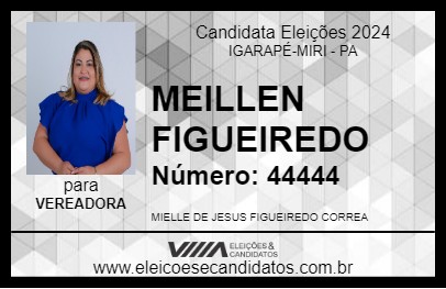 Candidato MIELLEN FIGUEIREDO 2024 - IGARAPÉ-MIRI - Eleições