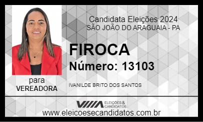 Candidato FIROCA 2024 - SÃO JOÃO DO ARAGUAIA - Eleições