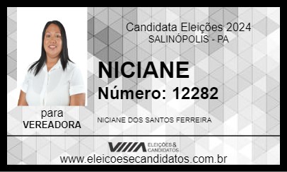 Candidato NICIANE 2024 - SALINÓPOLIS - Eleições