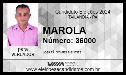 Candidato MAROLA 2024 - TAILÂNDIA - Eleições