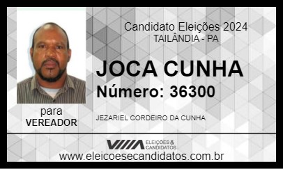 Candidato JOCA CUNHA 2024 - TAILÂNDIA - Eleições