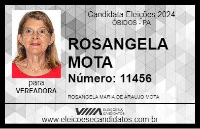 Candidato ROSANGELA MOTA 2024 - ÓBIDOS - Eleições