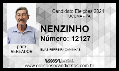 Candidato NENZINHO 2024 - TUCUMÃ - Eleições